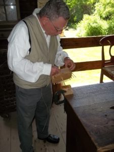 Basket weaving - Old Bethpage Village Restoration